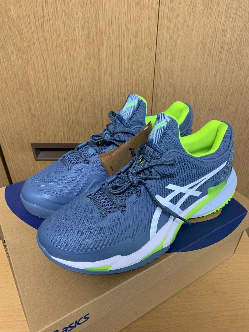 Asics テニスシューズ Court FF 3 スチールブルー OC 28.5