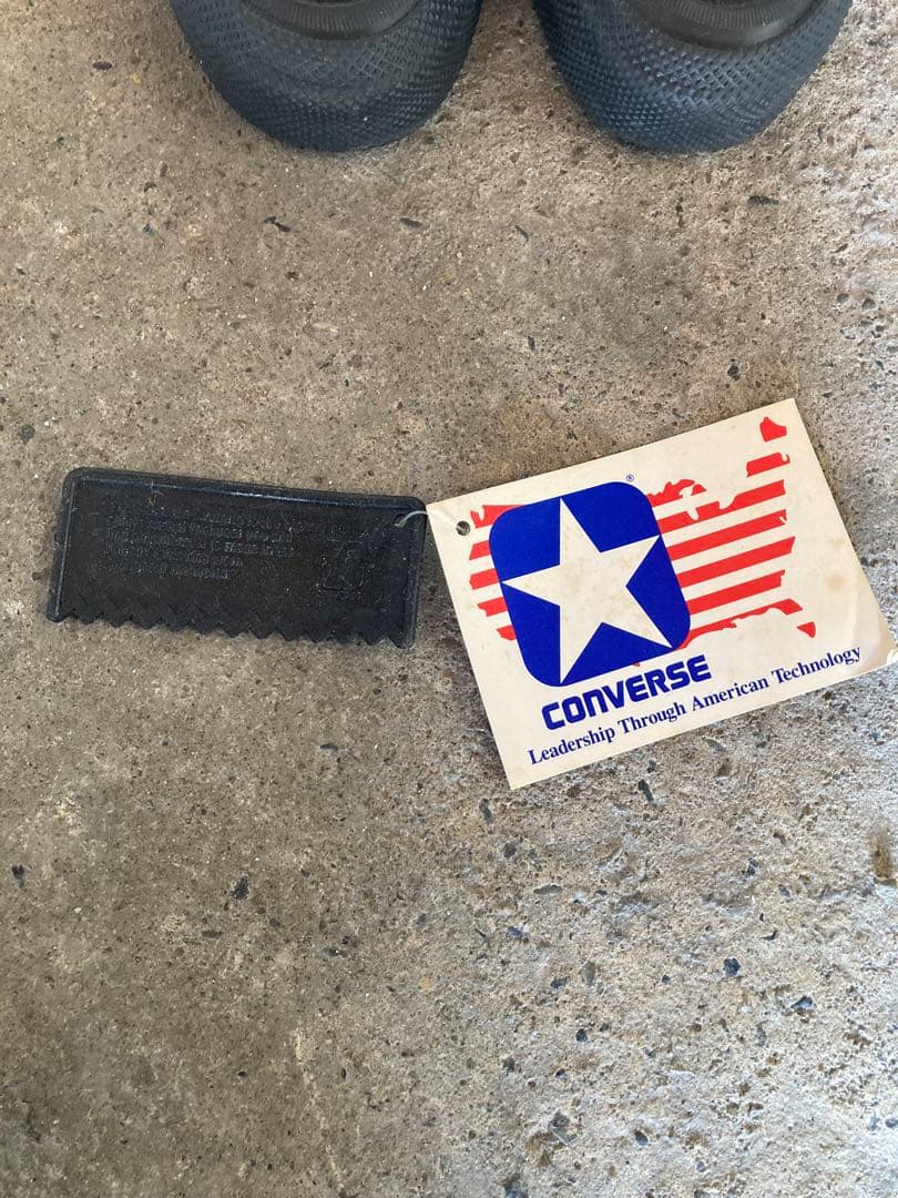 スキッドグリップ　コンバース　USA製　ビンテージ　オールスター　銀箱 80s