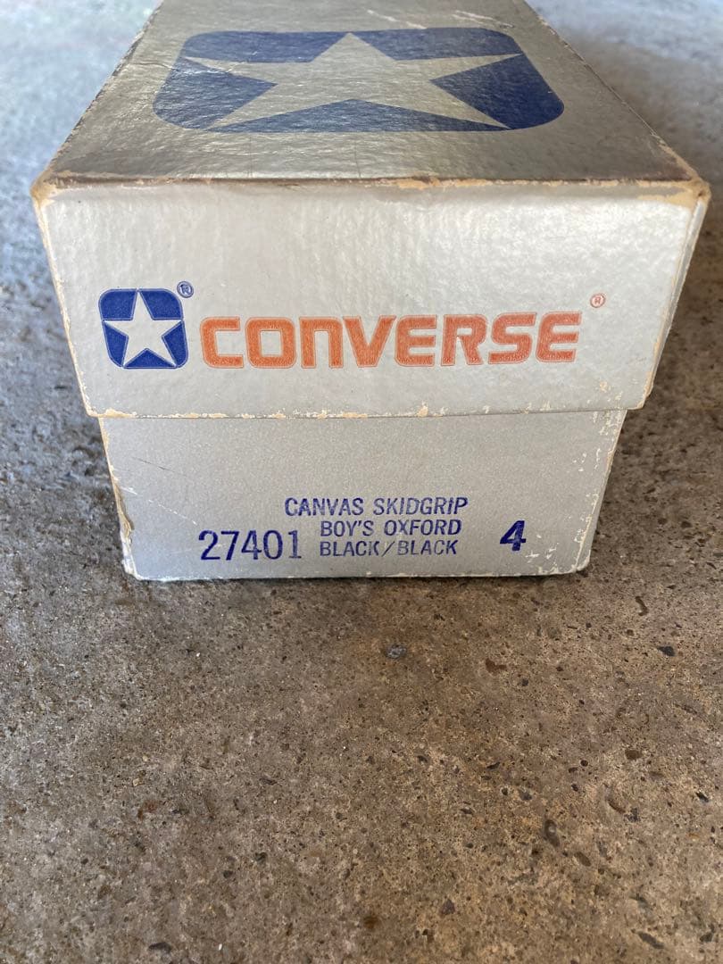スキッドグリップ　コンバース　USA製　ビンテージ　オールスター　銀箱 80s