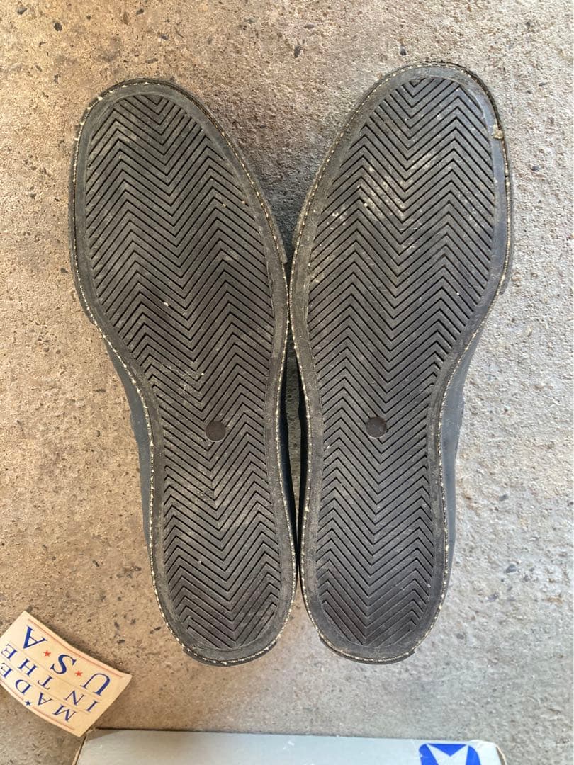 スキッドグリップ　コンバース　USA製　ビンテージ　オールスター　銀箱 80s