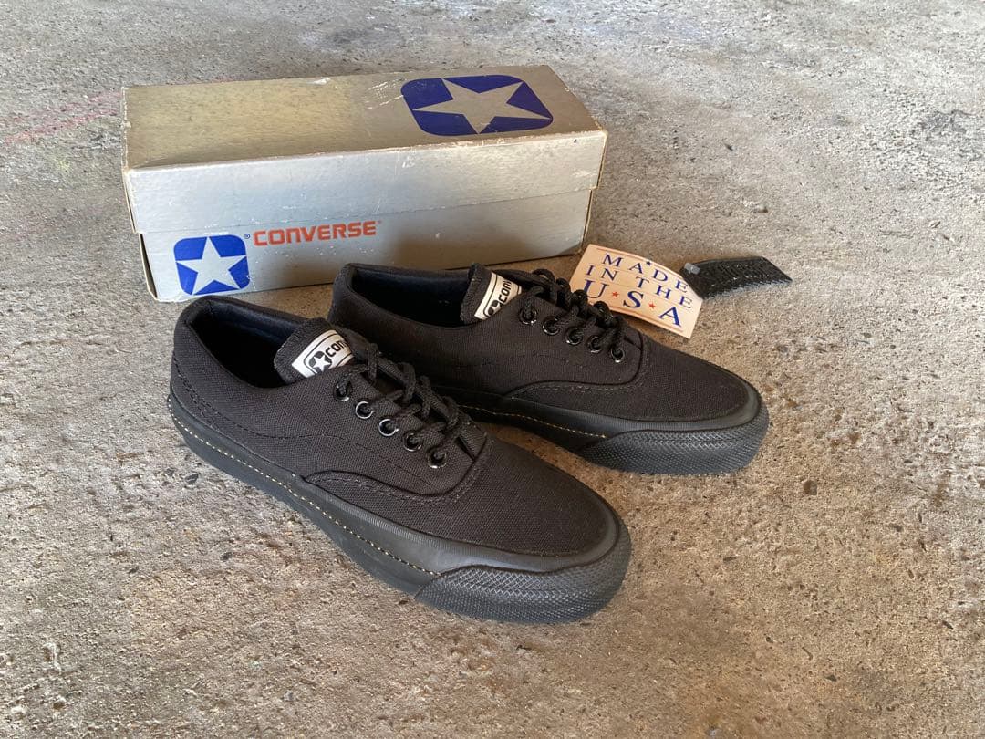 スキッドグリップ　コンバース　USA製　ビンテージ　オールスター　銀箱 80s