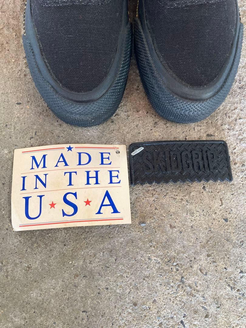 スキッドグリップ　コンバース　USA製　ビンテージ　オールスター　銀箱 80s