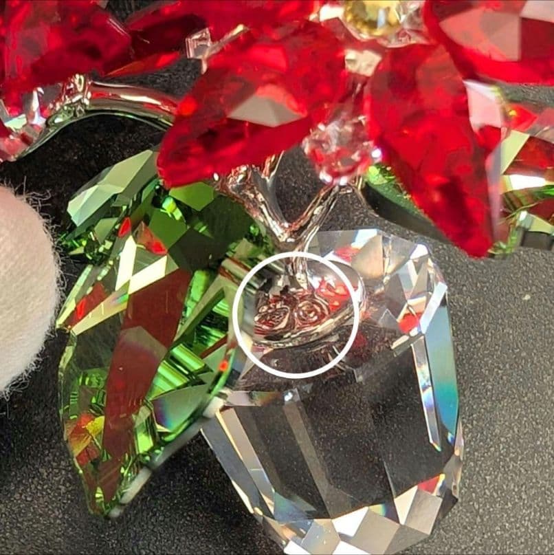 【レッド】SWAROVSKI スワロフスキー ポインセチア　箱付