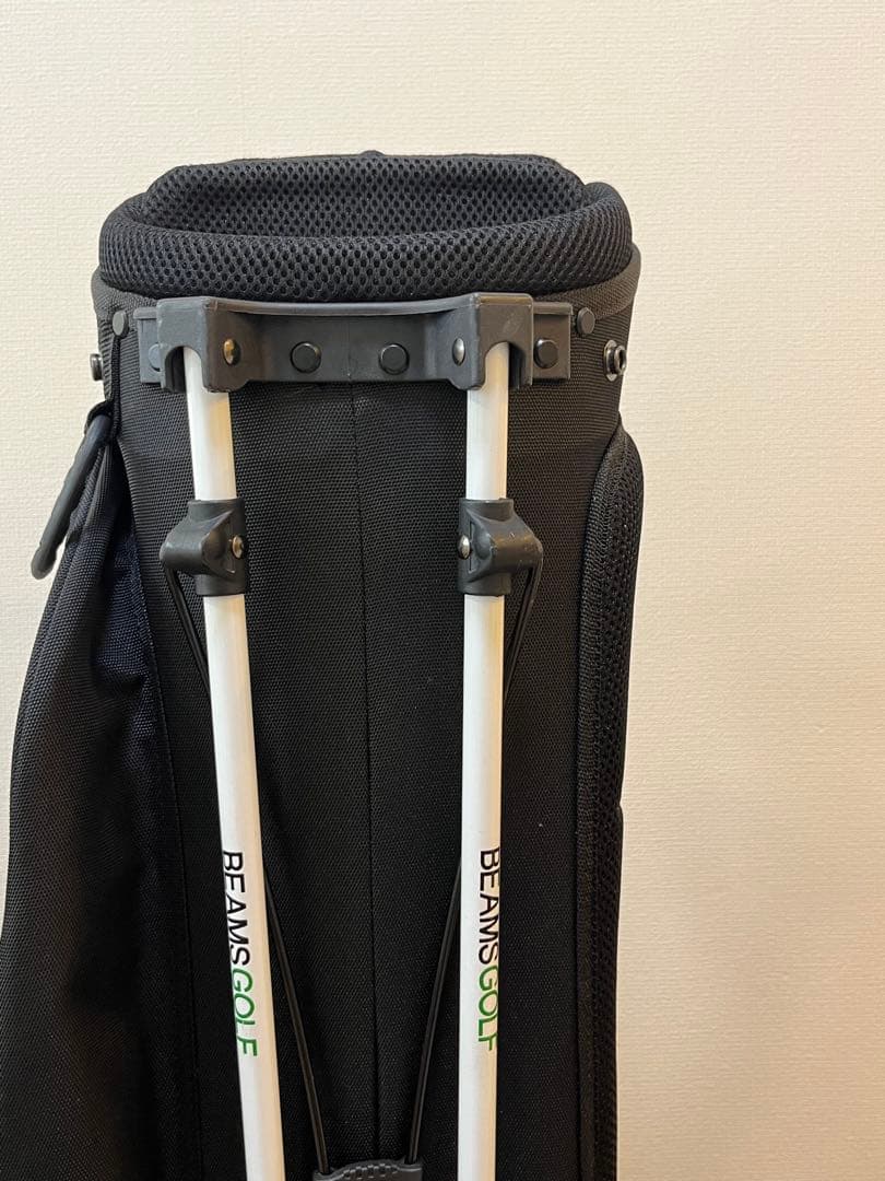 BEAMS GOLF キャディバッグ ブラック（ヘッドカバー付）