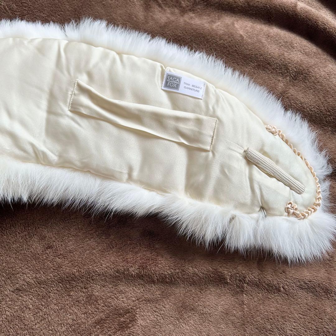 【最終価格】 美品 SAGAFOX 高級 ファーショール 大判 和装 成人式