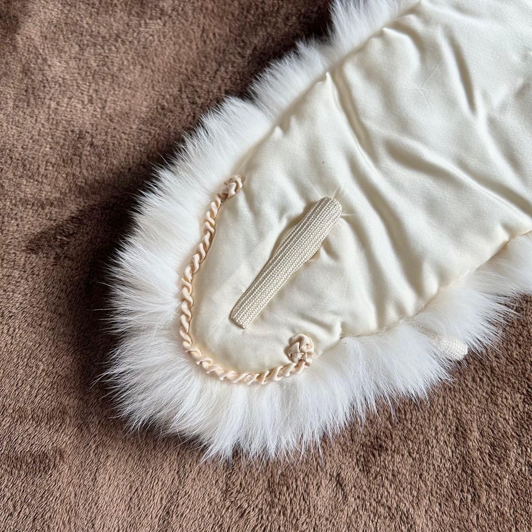 【最終価格】 美品 SAGAFOX 高級 ファーショール 大判 和装 成人式