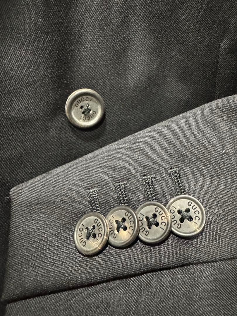 【GUCCI/グッチ】秋冬スーツ/GG柄裏地《グッチハンガー付き》クリーニング済