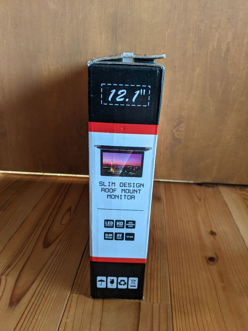 12.1インチ スリムデザイン フリップダウンモニター