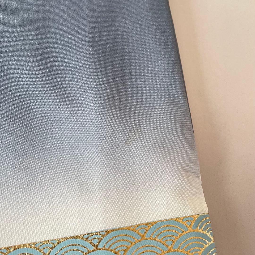 七五三　5歳　羽織　袴セット　ネイビーグレー色コーデ