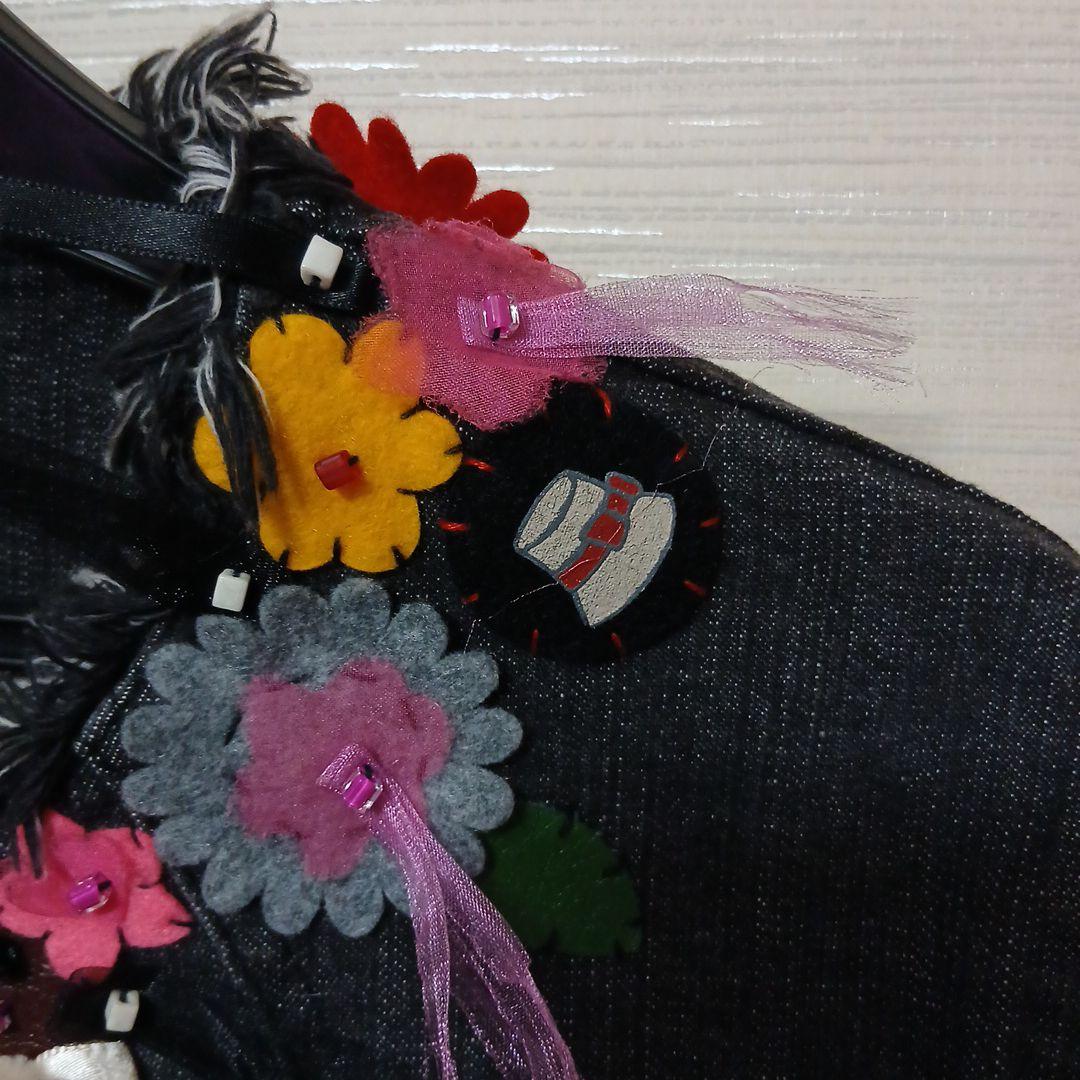 アルベロベロ　デニムカラフルモチーフジャケット