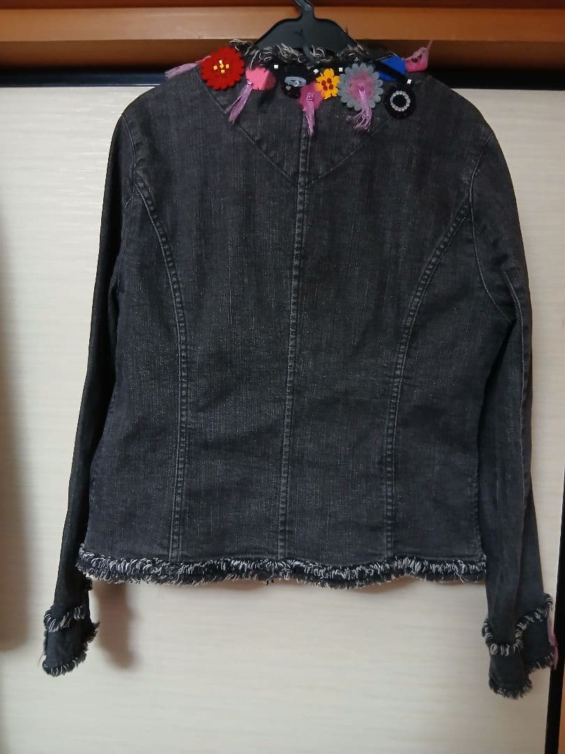 アルベロベロ　デニムカラフルモチーフジャケット