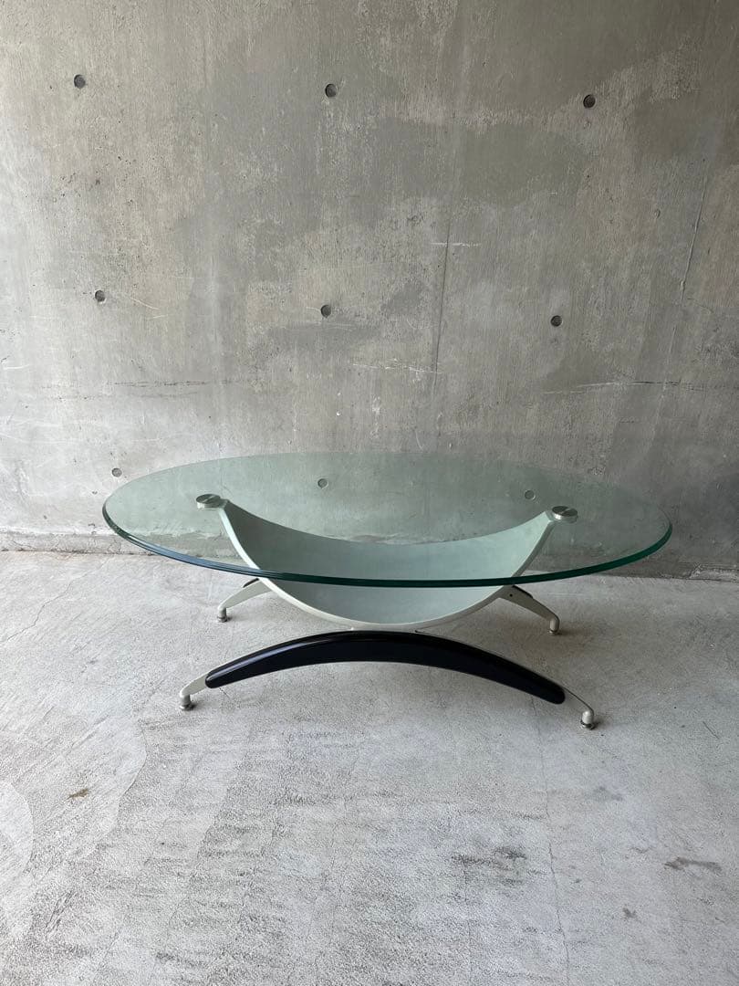 スペースエイジ　オーバルテーブル　ミッドセンチュリー　ポストモダン