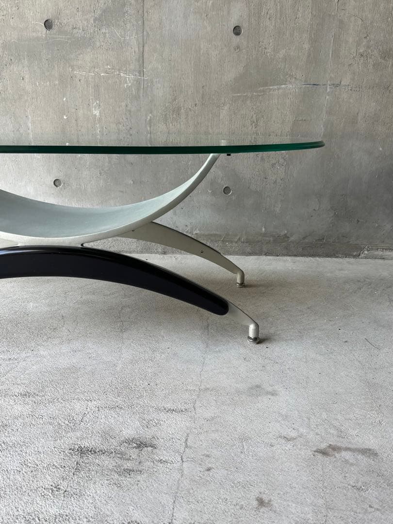 スペースエイジ　オーバルテーブル　ミッドセンチュリー　ポストモダン