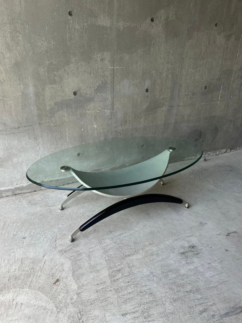 スペースエイジ　オーバルテーブル　ミッドセンチュリー　ポストモダン