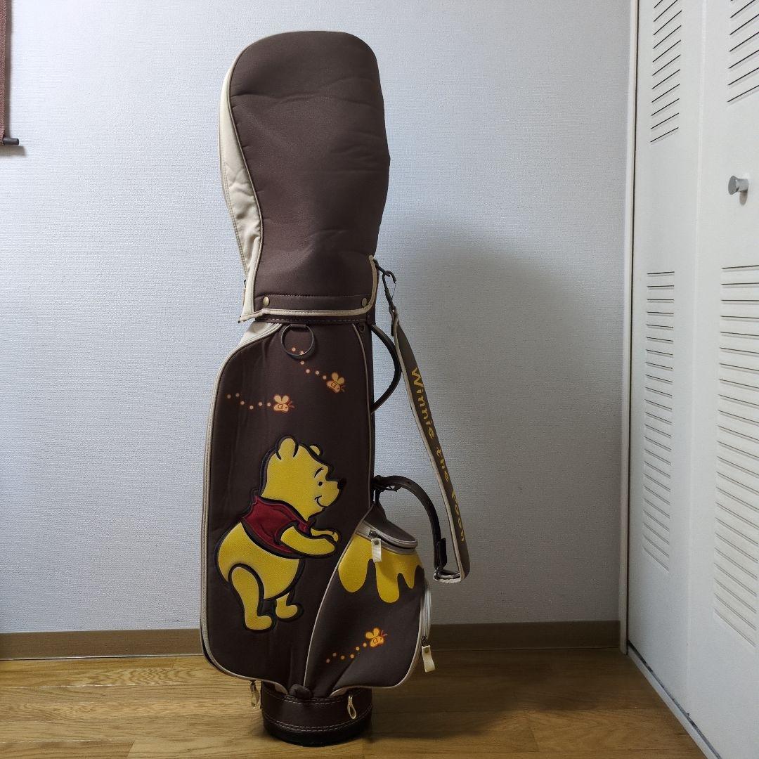 初心者用クラブとボール付き　プーさんキャディーバック