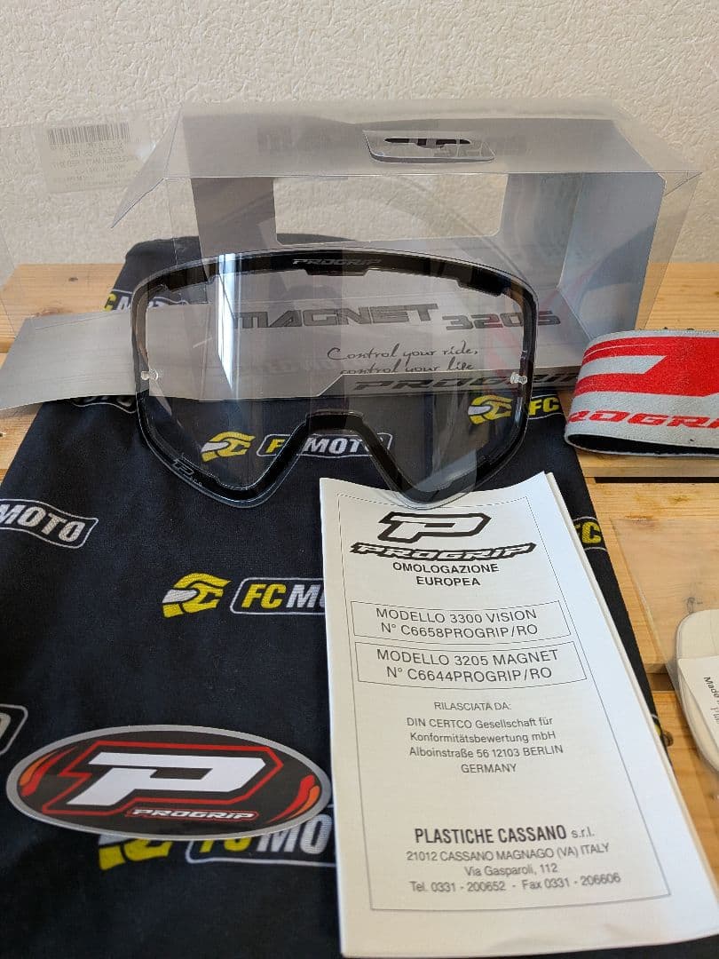 しんこづ　ゴーグルプログリップ MAGNETゴーグル　クリア シールド