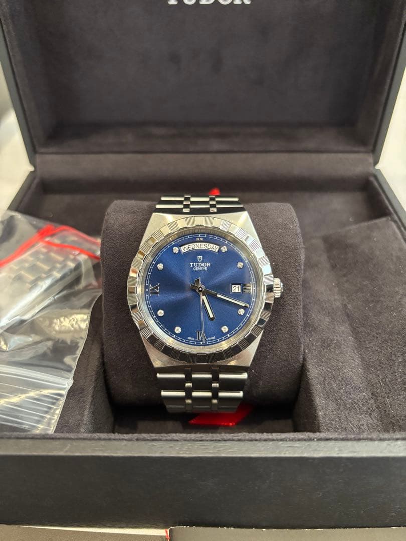 最終価格[美品]TUDORロイヤル41mm腕時計 自動巻き ダイヤモンド