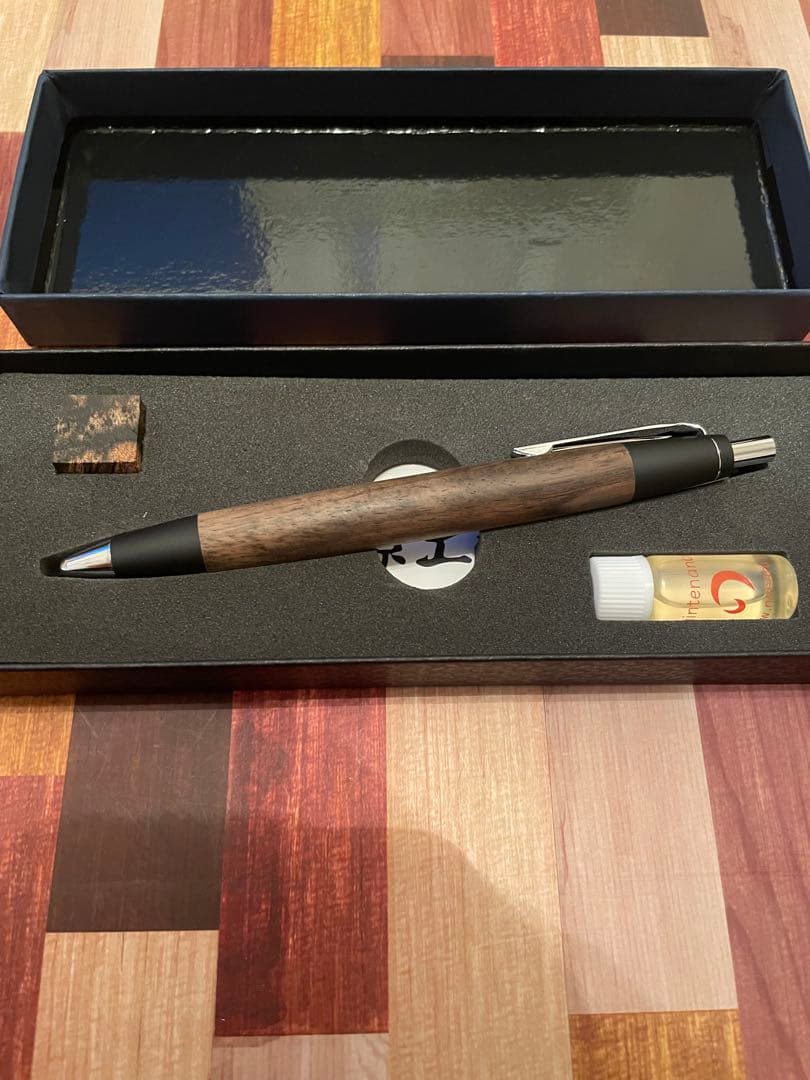 野原工芸　スタンダードボールペン　黒柿　しん