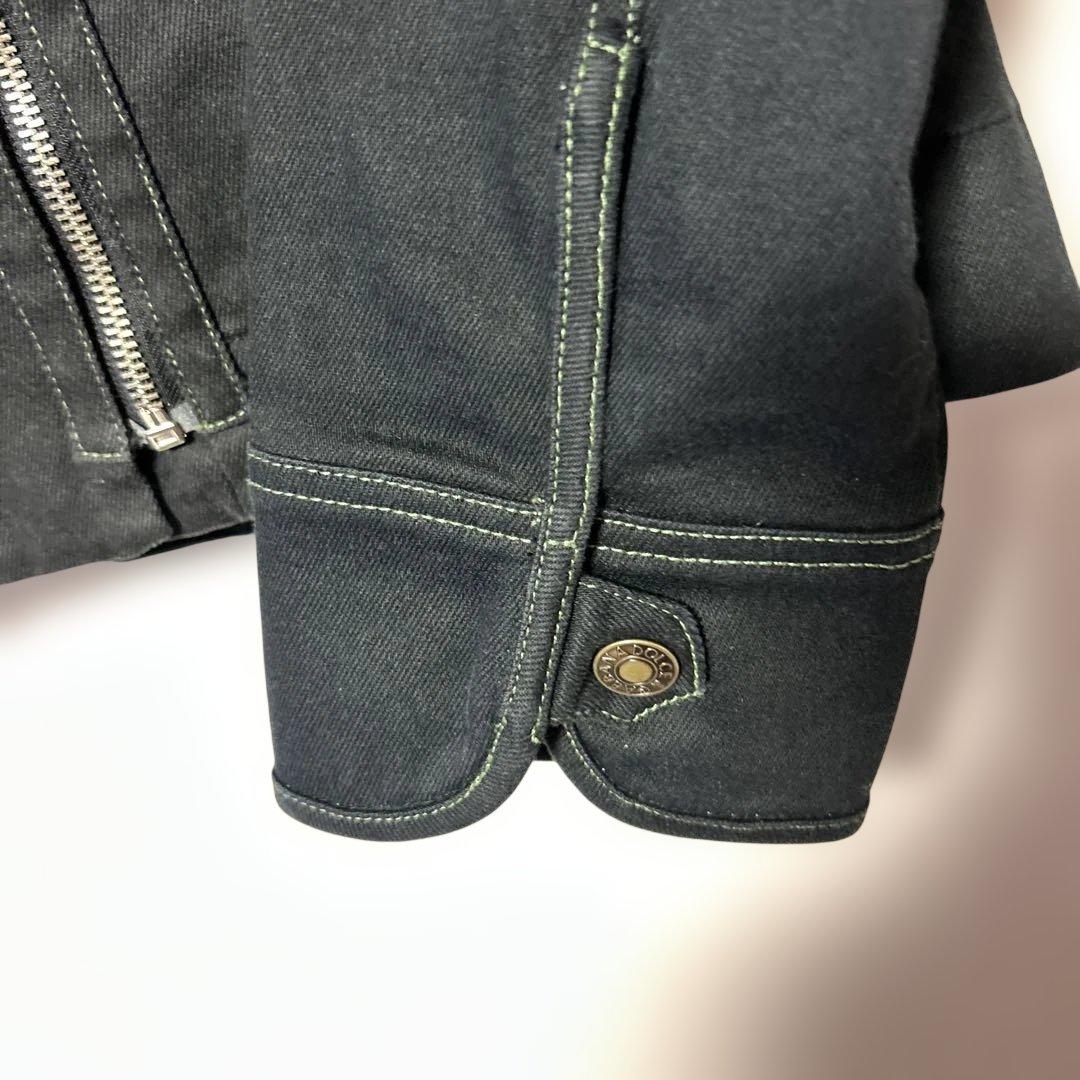 A-177)DOLCE & GABBANA ブラックデニムジャケット