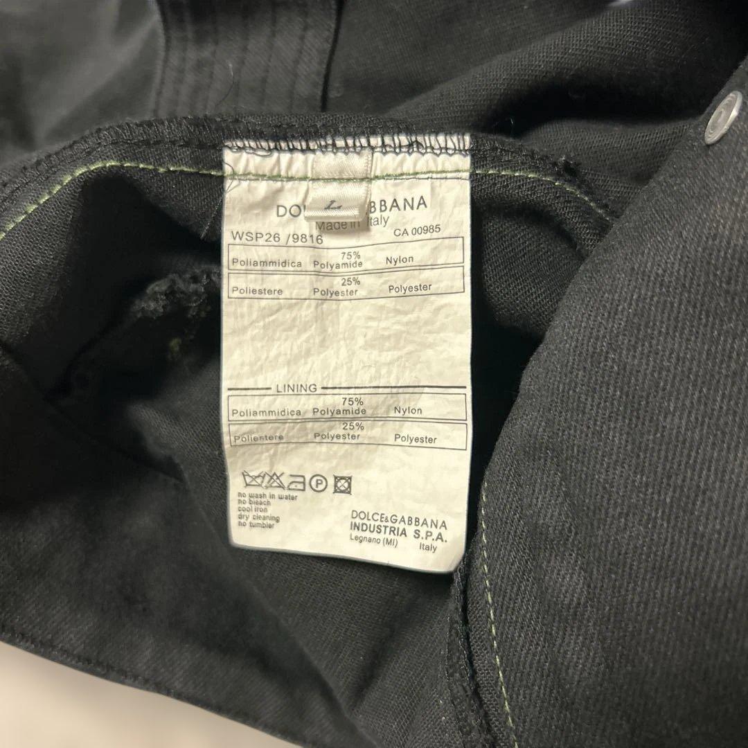A-177)DOLCE & GABBANA ブラックデニムジャケット