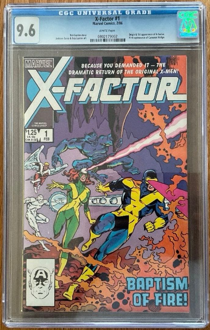 X-factor #1 元X-men CGC 9.6 アメコミリーフ