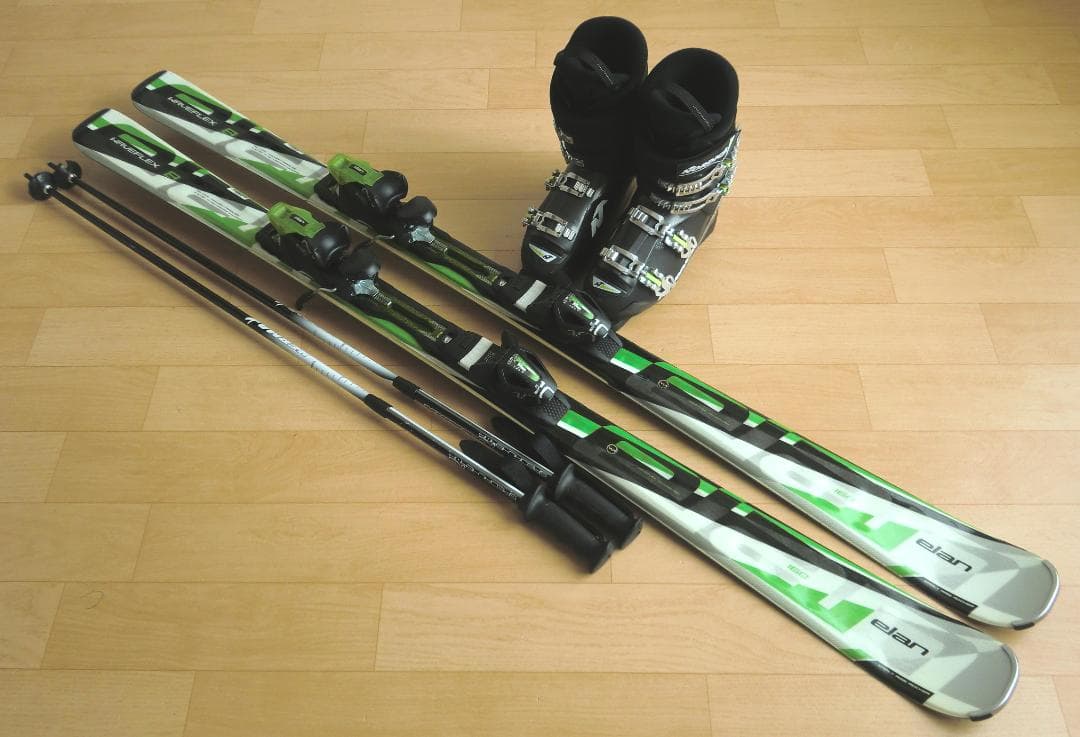 ■1月限定■送料無料■ELAN■メンズスキーセット■160/26.5■メンテ付■