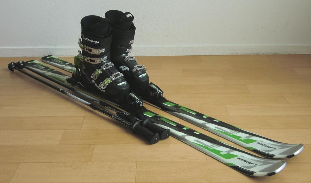 ■1月限定■送料無料■ELAN■メンズスキーセット■160/26.5■メンテ付■