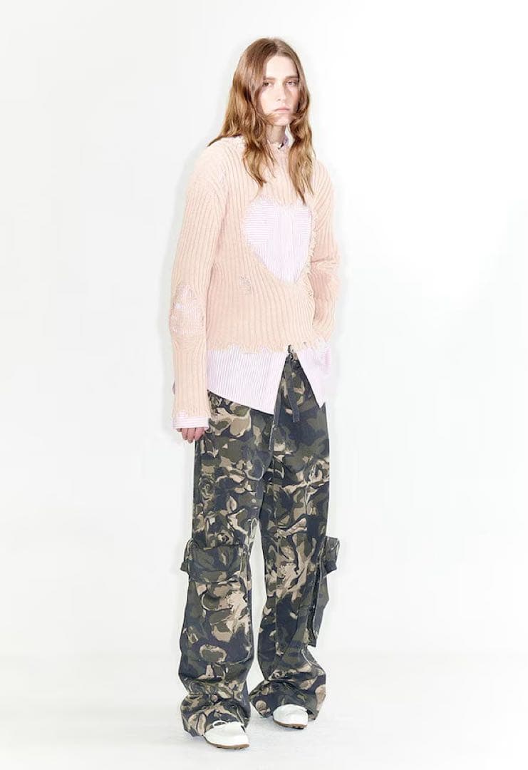 openyy カモフラ　カーゴパンツ