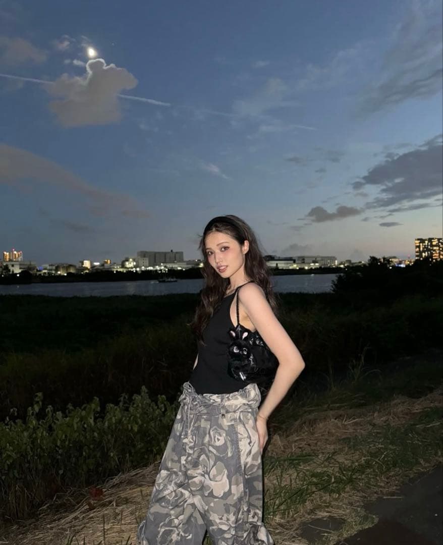 openyy カモフラ　カーゴパンツ