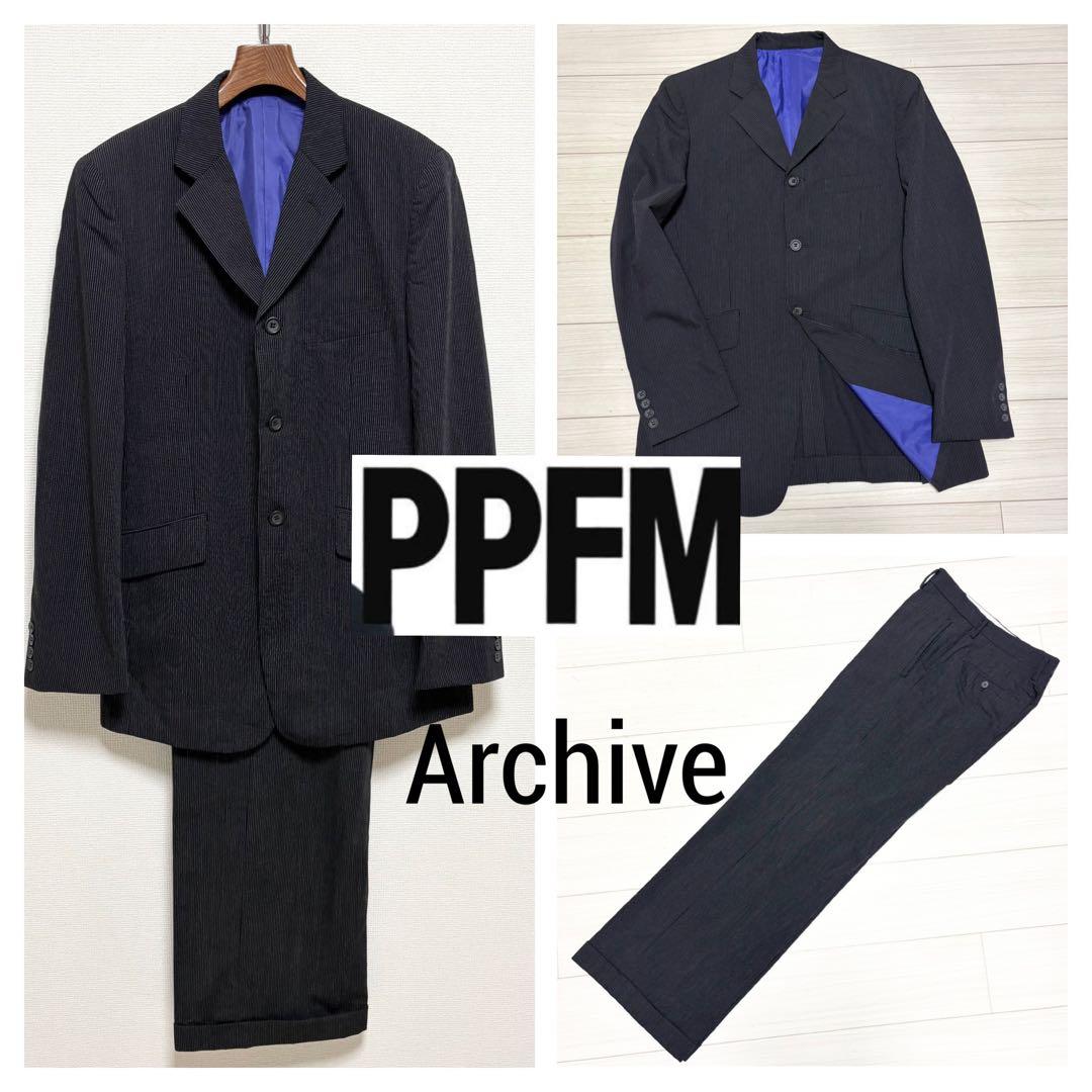 90s archive■PPFM■極太バギー パンツ セットアップ スーツ M