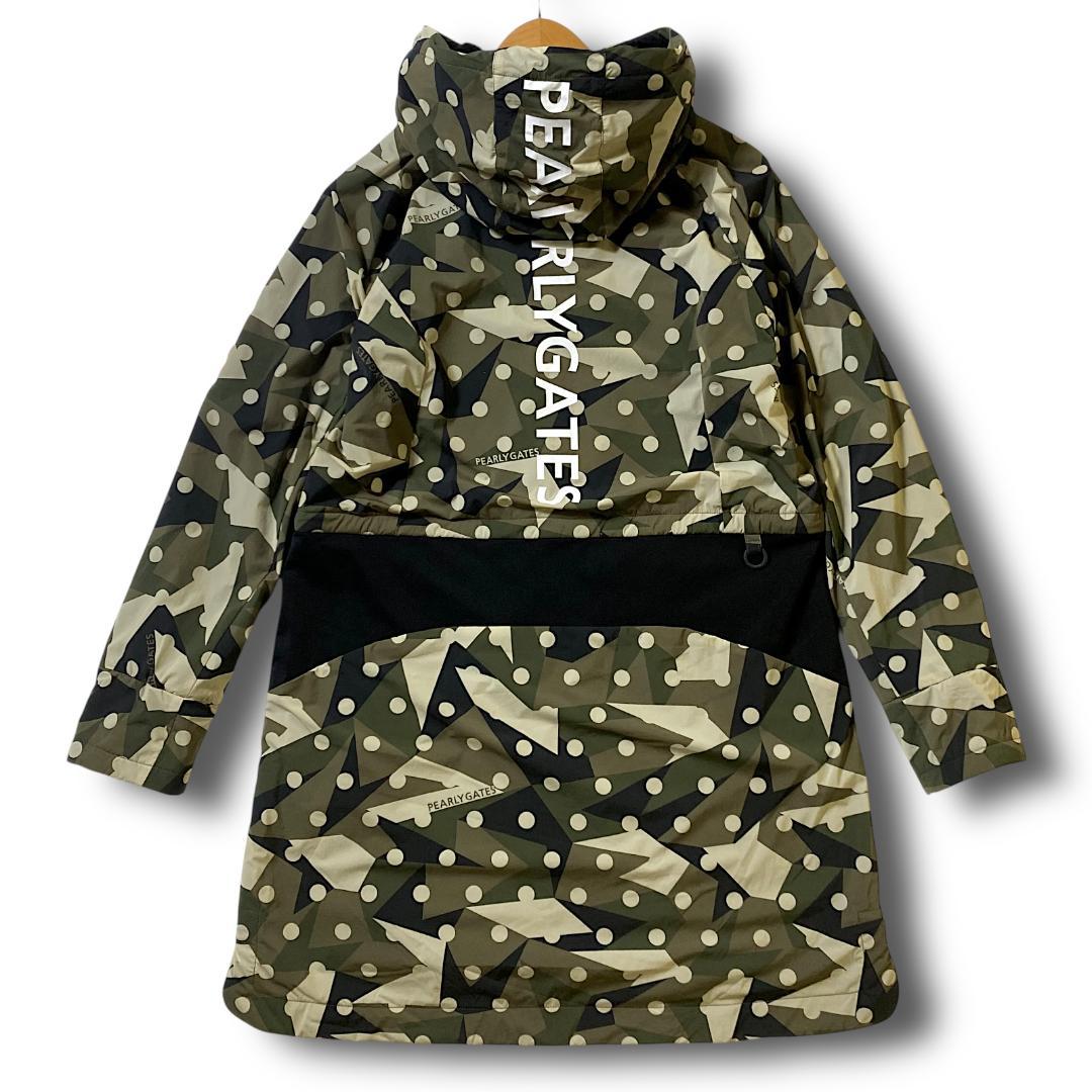 0 パーリーゲイツ 定価5.9万 ビッグロゴ ロングジャケット カモドット