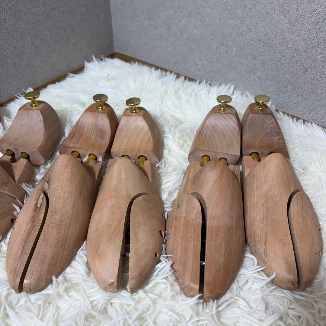 シューキーパー 木製 シューツリー 27.0〜28.0cm 5足セット①