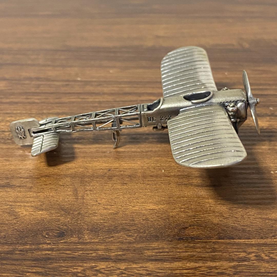 UNOAERRE シルバー800 飛行機 置物 72.8g