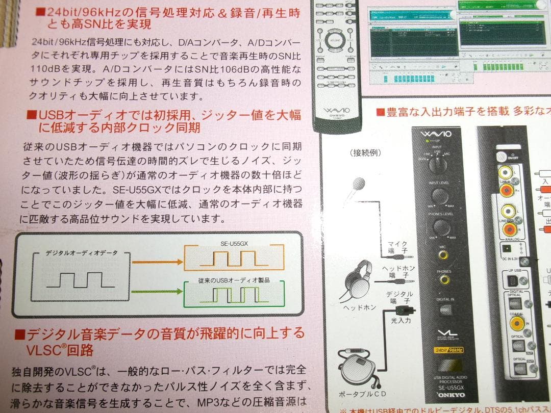 k*g様 デジタルオーディオ プロセッサー＊オンキョー ＳＥ－Ｕ５５ＧＸ＊付属品