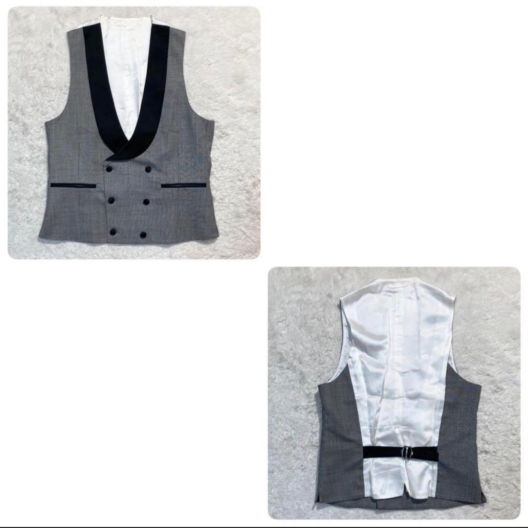 ラルディーニ スリーピース タキシード グレー サイドライン 42