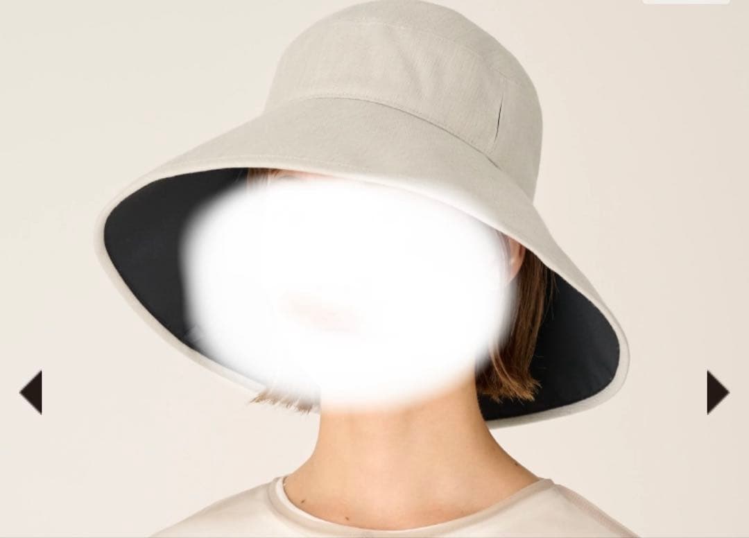 サンバリア　ナチュラルハット　アイボリー　遮光帽子　日焼け帽子　ハット