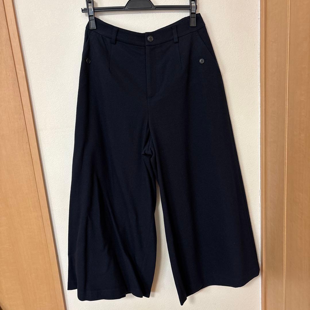 美品！ヒューマンウーマン！セミ梳毛ツイルパンツ