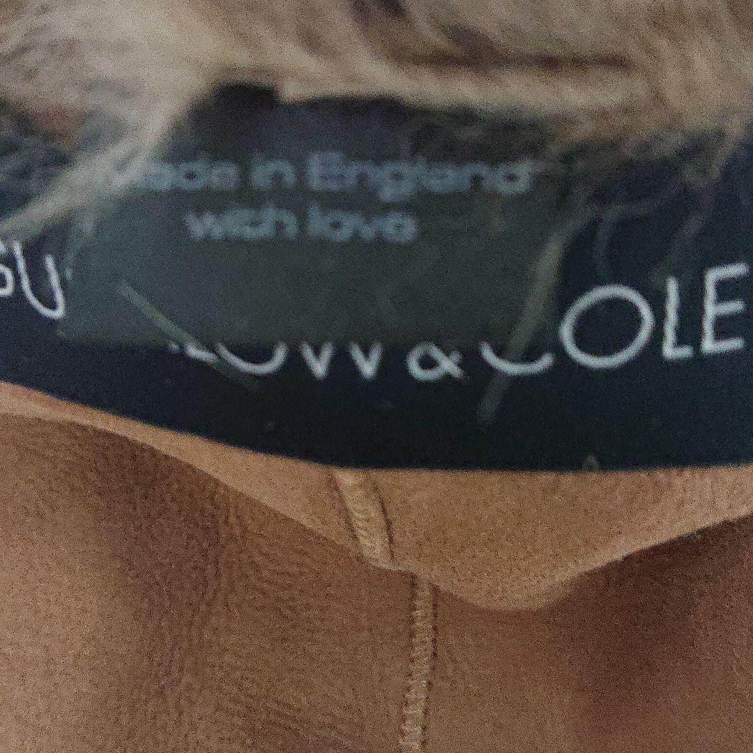 moimoi 羊革 リアルファー ヒョウ柄ショール