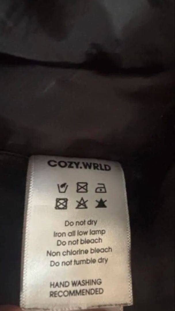 COZY WORLDWIDE コジーワールドワイドレザーカーゴパンツ Sタグ付き