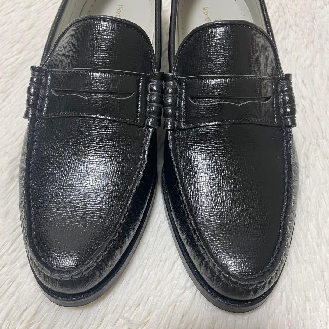 極美品✨リーガル　ローファー　本革　黒　25cm オンオフ兼用　シボ革