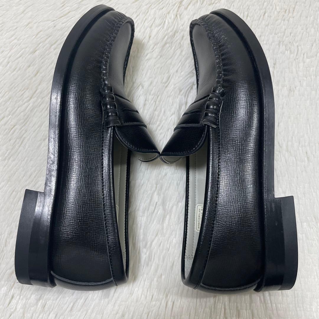 極美品✨リーガル　ローファー　本革　黒　25cm オンオフ兼用　シボ革