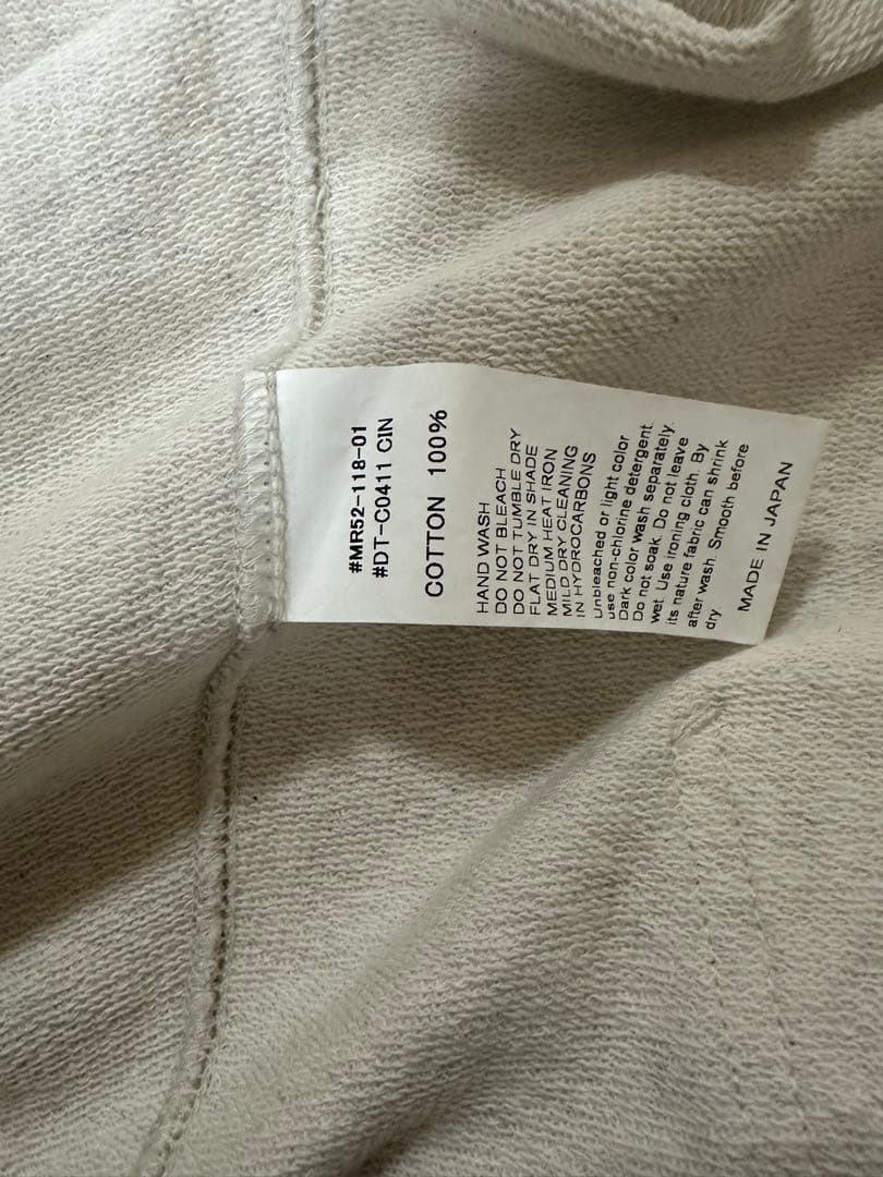 DANTON グレー フード付きパーカー サイズ38