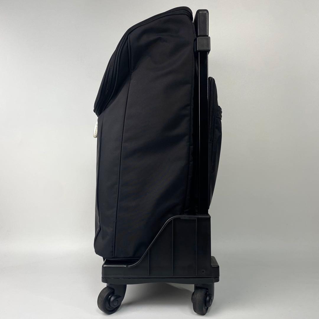 スワニー　ショッピングカート　ショルダーバック付き　バッグ取外し可　鍵付き　黒