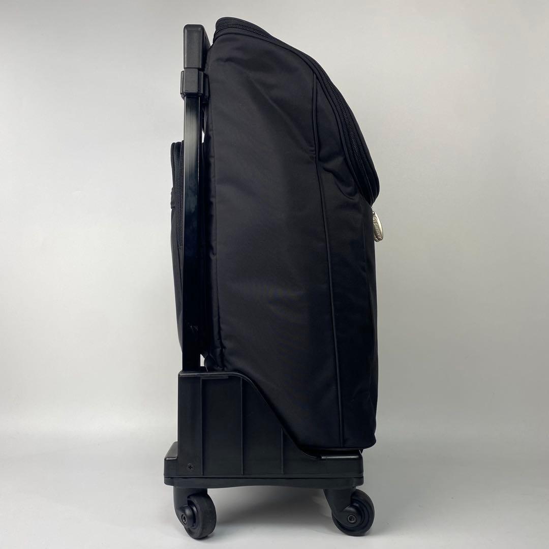 スワニー　ショッピングカート　ショルダーバック付き　バッグ取外し可　鍵付き　黒