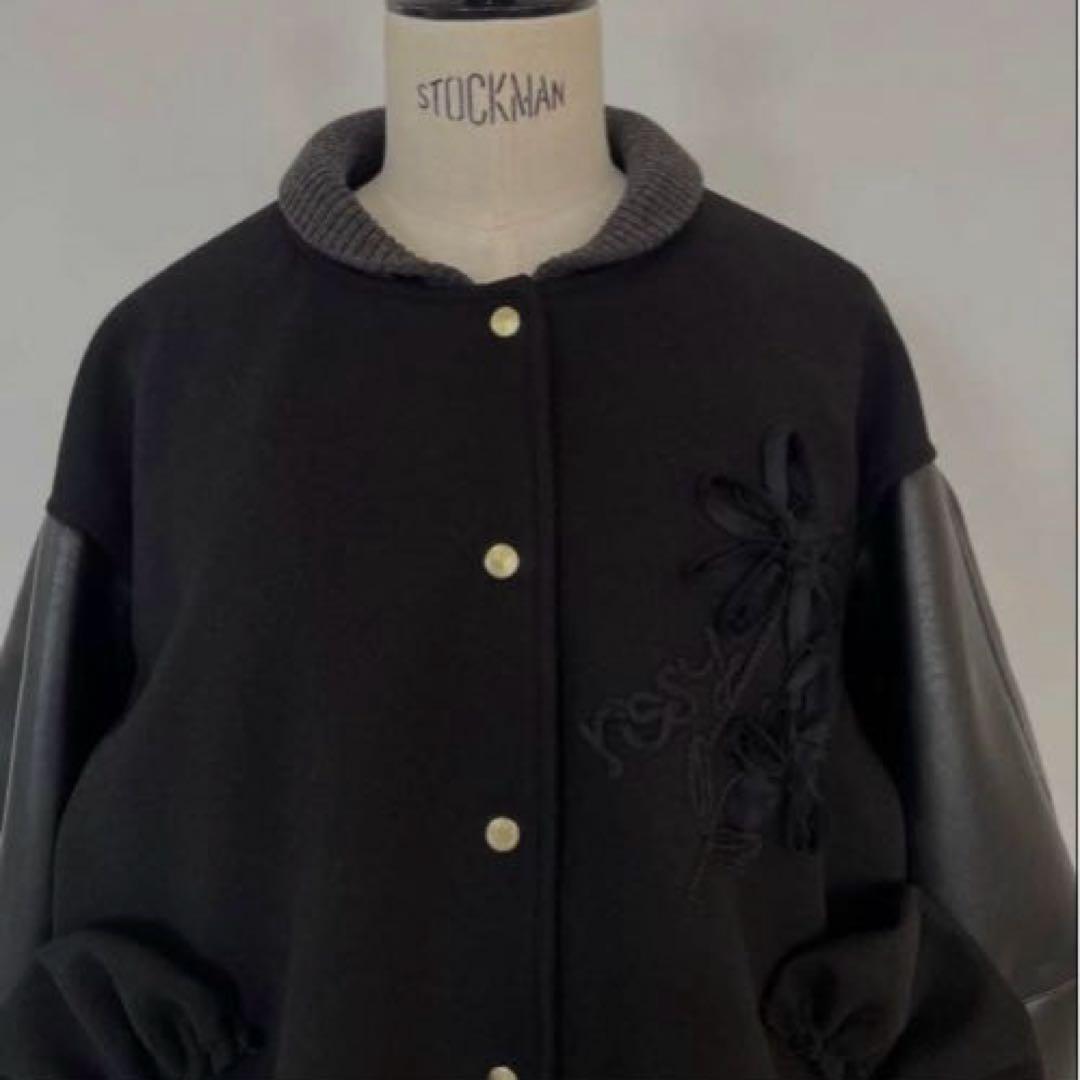 【新品未使用】bouquet embroidery stadium jumper