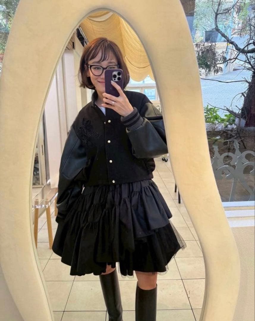 【新品未使用】bouquet embroidery stadium jumper