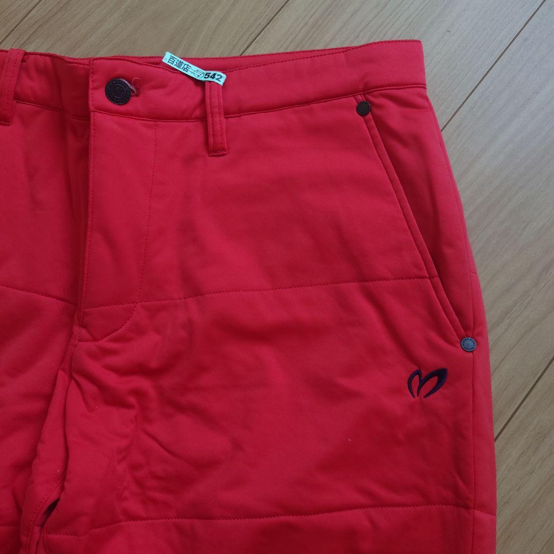 MASTER BUNNY 赤色 ストレートパンツ ポケット付き