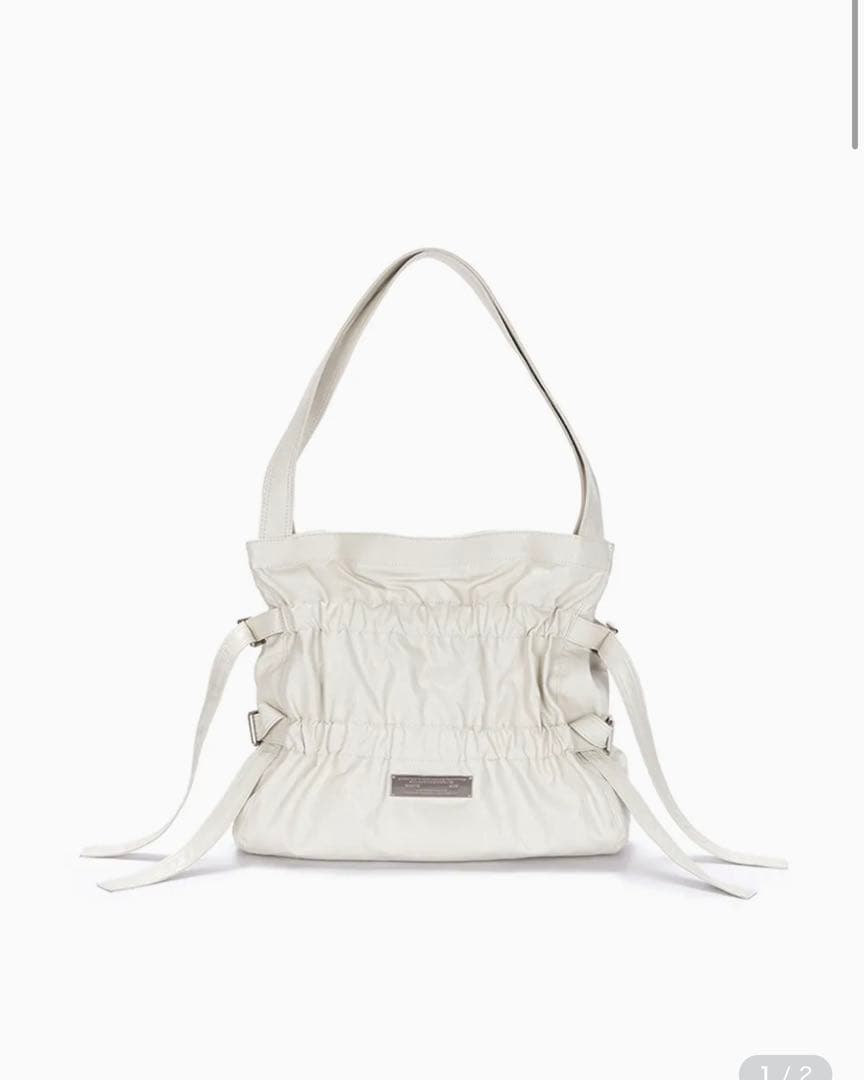 MATIN KIM FAUX LEATHER SEASHELL ショルダーバッグ