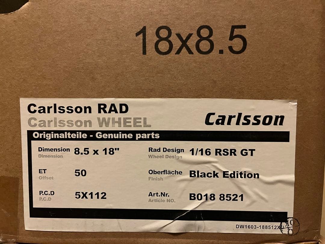 Carlsson RAD RSR GT風 18インチ　8.5J