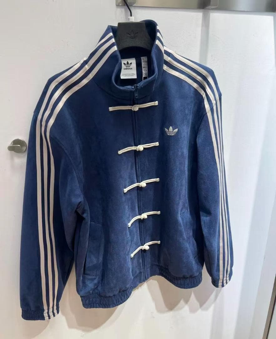 Adidas アディダス 中国限定 巳年ストライプジャケット ネイビー M q1